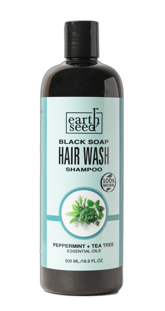 African Black Soap - Hair Wash Shampoo | Earth Seed